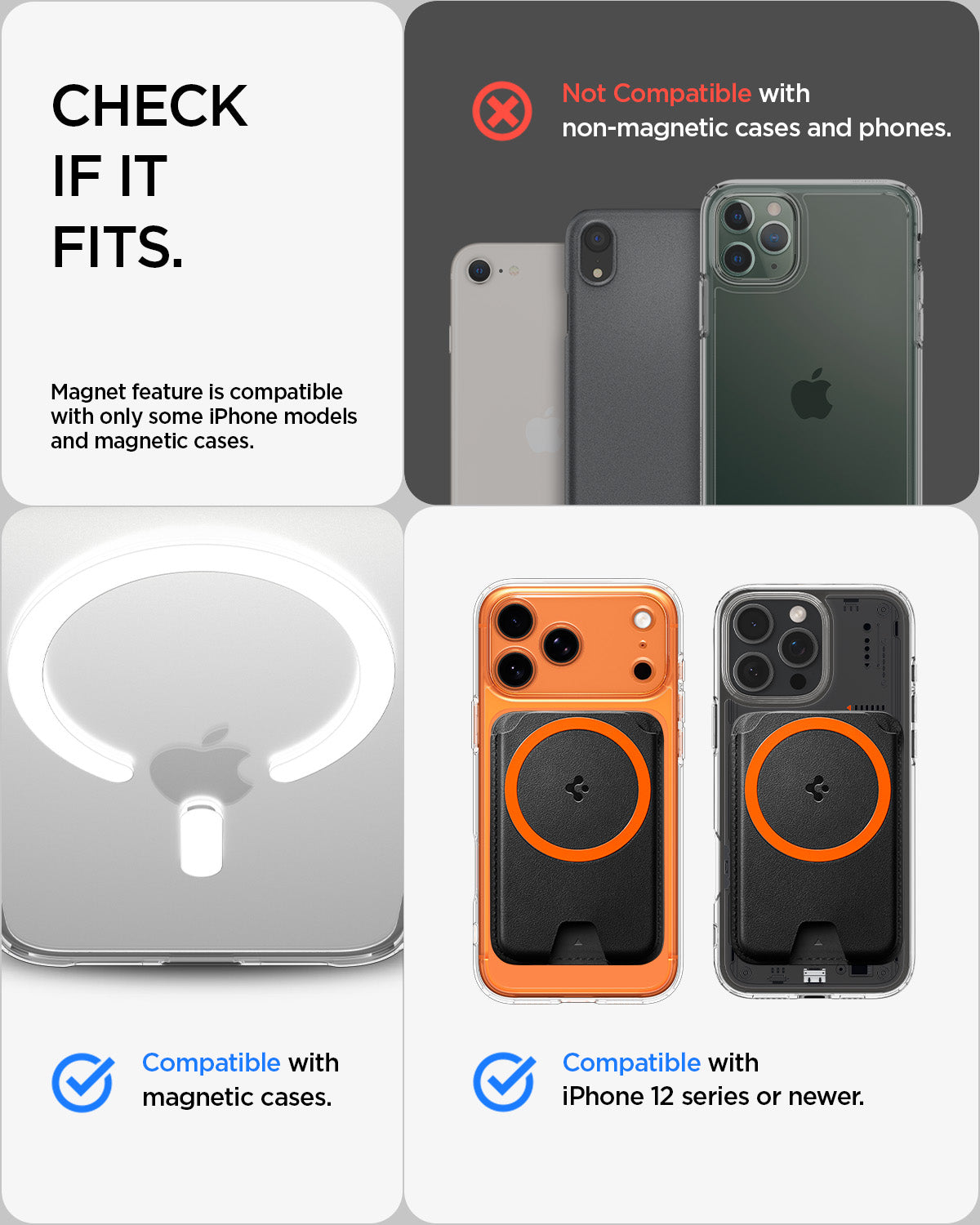 AFA11336 - Spigen Valentinus MagFit Plus Wallet showing check if it fits