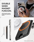 AFA11336 - Spigen Valentinus MagFit Plus Wallet showing double sided magnet function