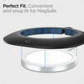 AMP03708 - MagFit in black showing the perfect fit Convenient and snug fit for Magsafe