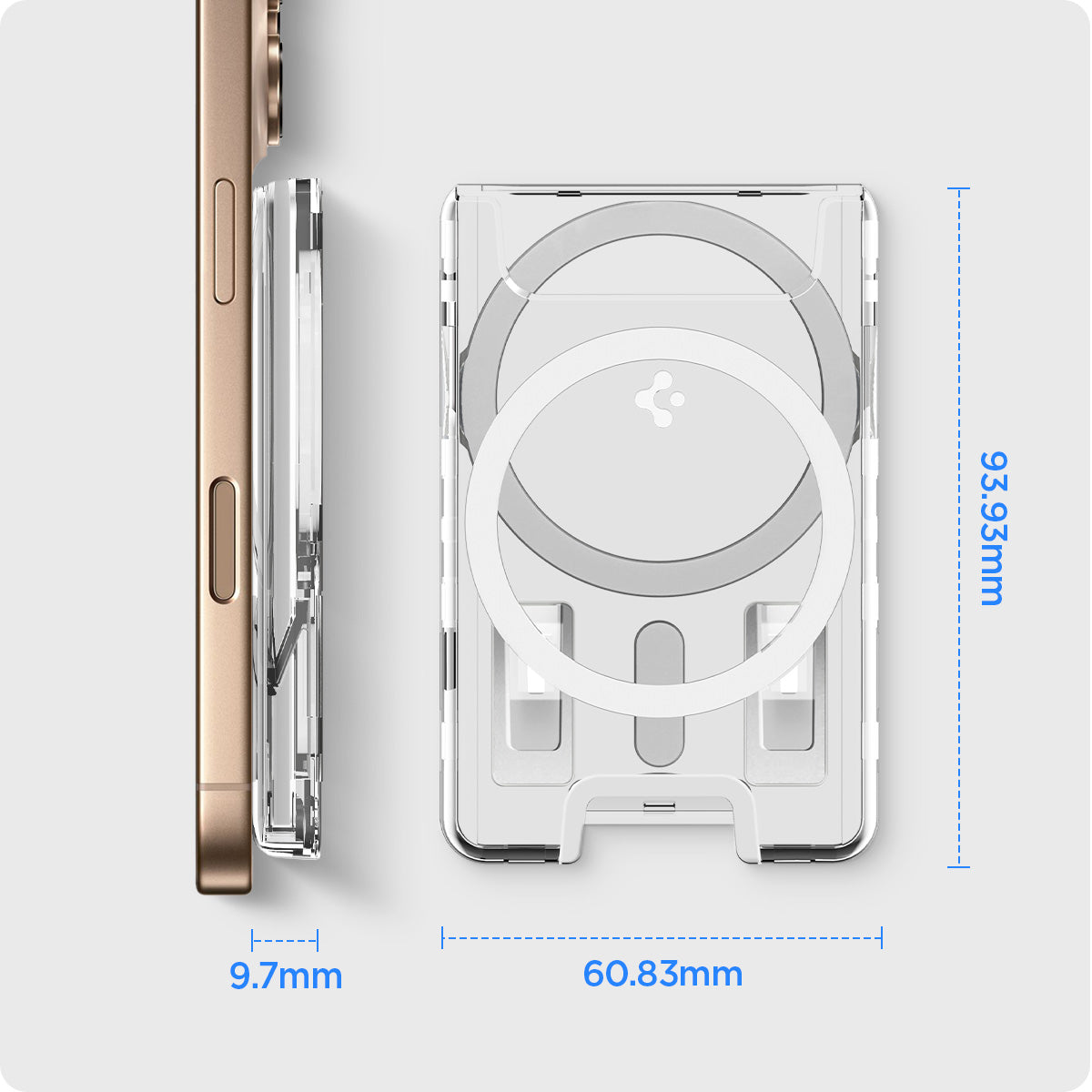 Spigen Ultra Hybrid MagFit Magnetische Kaarthouder 3-Kaarten Compatibel met magnetische Hoes Ontworpen voor Samsung Galaxy S26,S26 ,S26 Ultra, S25 Serie en Z Fold - Kristalhelder Spigen Ultra Hybrid MagFit Magnetische Kaarthouder 3-Kaarten Compatibel met magnetische Hoes Ontworpen voor Samsung Galaxy S26,S26 ,S26 Ultra, S25 Serie en Z Fold - Kristalhelder