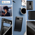 ACS05816 - Pixel 7a Case Rugged Armor in matte black made for google.