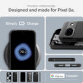 ACS07257 - Pixel 8a Case Liquid Air in Matte Black precise craftsmanship designed and made for pixel 8a. made for google.