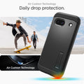 ACS07264 - Pixel 8a Case Tough Armor in Black air cushion technology. Daily drop protection.