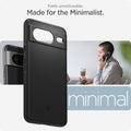 ACS06288 - Pixel 8 Case Thin Fit in black feels unnoticeable made for the minimalist.
