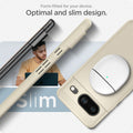 ACS06291 - Pixel 8 Case Thin Fit in mute beige form fitted for your device. Optimal and slim design.