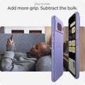 ACS06292 - Pixel 8 Case Thin Fit in awesome violet easy to hold. add more grip. subtract the bulk.