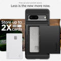 ACS04704 - Pixel 7 Case Slim Armor CS in black free up your pocket space. Less is the new more now. store up to 2X cards.