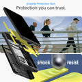 ACS04701 - Pixel 7 Case Tough Armor in black showing the extreme protection tech. Protection you can trust