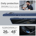 ACS04724 - Pixel 7 Pro Case Liquid Air in navy blue daily protection raised edges protect the camera and screen from surface scratches. Air cushion technology helps mitigate impact from drops.
