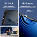 ACS04729 - Pixel 7 Pro Case Tough Armor in metal slate sit back built in kick stand for ultimate viewing comfort. Go louder sound tunnel tech is a small tunnel that amplifies the speaker.