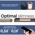 ACS04730 - Pixel 7 Pro Case Tough Armor in rose gold wirelessly charge or battery share without losing the protection. Optimal slimness. Just the right amount of added depth for great grip.