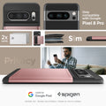 ACS06324 - Pixel 8 Pro Case Slim Armor CS in rose gold only compatible with Google Pixel 8 pro XL. Slim, Privacy 2x cards.