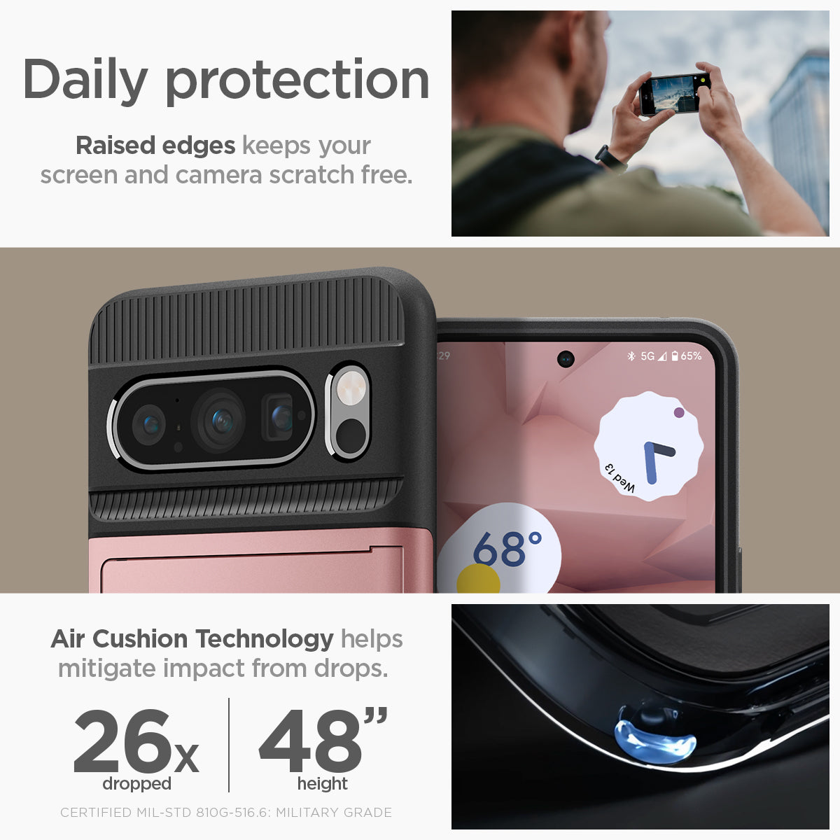 ACS06324 - Pixel 8 Pro Case Slim Armor CS in rose gold