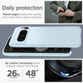 ACS06327 - Pixel 8 Pro Case Thin Fit in mute blue daily protection raised edges protect the camera and screen from surface scratches. Air cushion technology helps mitigate impact from drops.
