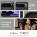 ACS07719 - Pixel 9 Pro XL Case Rugged Armor in Matte Black only compatible with Pixel 9 pro XL. Extra protection. optimal grip. carbon accents.