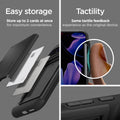 ACS07729 - Pixel 9 Pro XL Case Slim Armor CS in Black Easy storage. store up to 2 cards at once for maximum convenience. Tactility Same tactile feedback experience as the original device.