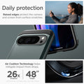 ACS07728 - Pixel 9 Pro XL Case Tough Armor in Abyss Green daily protection raised edges protect the camera and screen from surface scratches. Air cushion technology helps mitigate impact from drops.