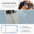 ACS08934 - Pixel 9 Pro XL Case Ultra Hybrid in Crystal Clear Lasting clarity crafted with premium materials for an optimal experience. Flexible TPU for easy case application. Protective PC stays clear over time.