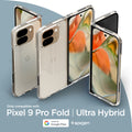 ACS07588 - Pixel 9 Pro Fold Case Ultra Hybrid in Crystal Clear only compatible with pixel 9 pro fold, ultra hybrid.