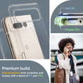 ACS05921 - Pixel Fold Series Case Ultra Hybrid in crystal clear premium build. dual protection from scratches and bumps with a blend of PC and TPU.