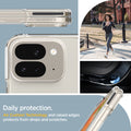 ACS07588 - Pixel 9 Pro Fold Case Ultra Hybrid in Crystal Clear daily protection. Air cushion technology and raised edges protects from drops and scratches.