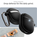 ACS07605 - Pixel Buds Pro 2 Series Case Classic Fit in black showing the quality protection. Drop defense for the daily grind