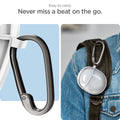 ACS05134 - Pixel Buds Pro 2 Case Ultra Hybrid in Jet White showing the easy to carry. Never miss a beat on the go