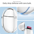 ACS05134 - Pixel Buds Pro 2 Case Ultra Hybrid in Jet White showing the sleek protection. Daily drop defense with zero bulk. Showing different angles