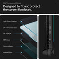 AGL09754 - Claw AI+ A2VM GLAS.tR Slim showing 9H Tempered glass. Designed to fit and protect the screen flawlessly. Anti glare coating. 9H tempered glass. OCA layer. PET base. silicone resin. release flim.