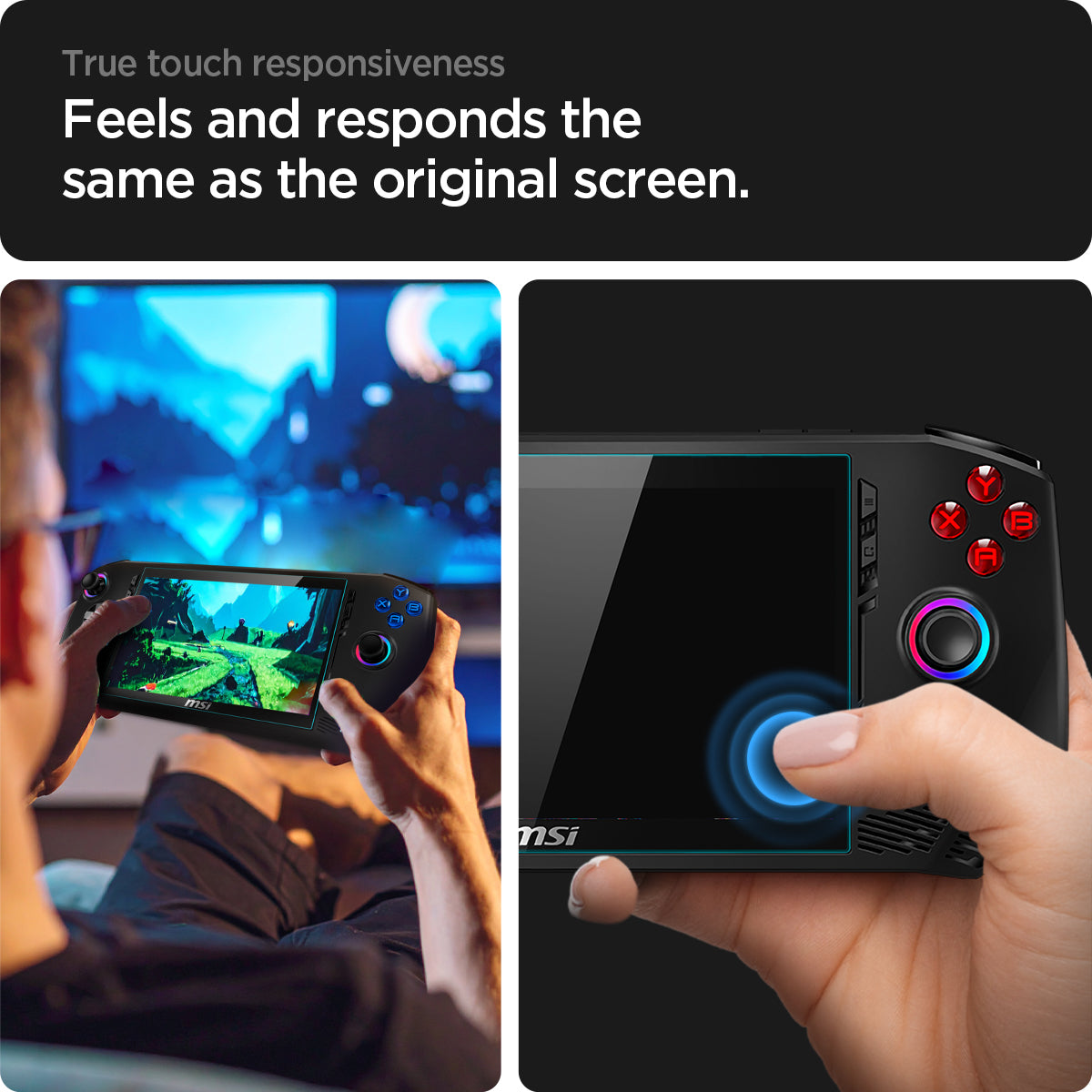 AGL09754 - Claw AI+ A2VM GLAS.tR Slim showing true touch responsiveness. Feels and responds the same as the original scree.