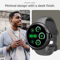 ACS07392 - Pixel Watch 3 (41mm) Case Thin Fit in Black showing the modern style. Minimal design with a sleek finish