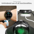 ACS07392 - Pixel Watch 3 (41mm) Case Thin Fit in Black showing the precious cutouts. Unhindered use of all functionalities also showing different angles