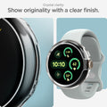 ACS07391 - Pixel Watch 2 Case Thin Fit in Crystal Clear showing the modern style. Minimal design with a sleek finish