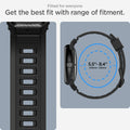AMP07600 - Pixel Watch 5 (45mm) Rugged Band Matte Black fitted for everyone. get the best fit with range of fitment. (140mm-215mm)