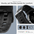 AMP07600 - Pixel Watch 3 (45mm) in Black made for comfort. sturdy yet flexible bands for comfort.