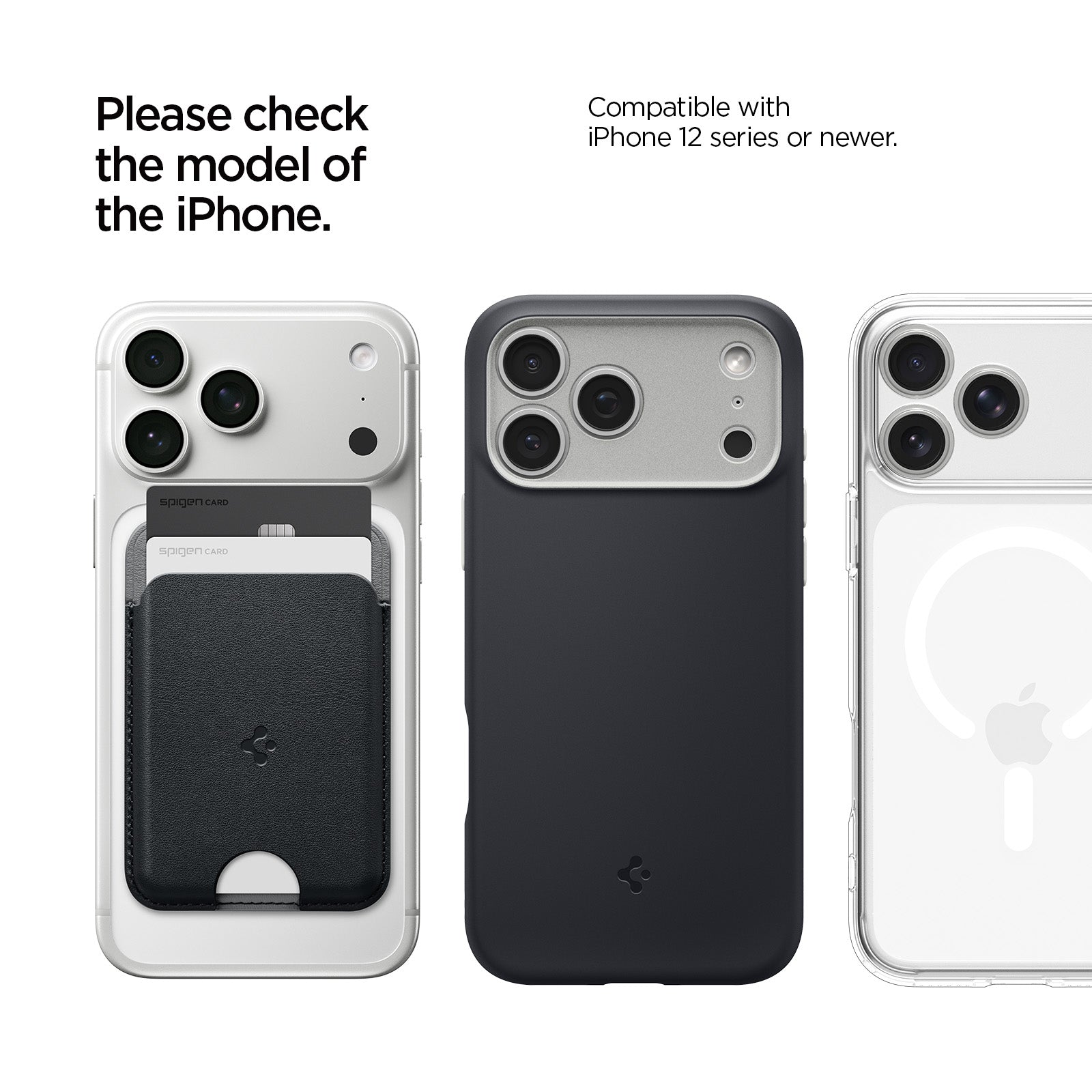 AFA06997 -  MagSafe Card Holder Nano Pop (Mag Fit) in Black Sesame