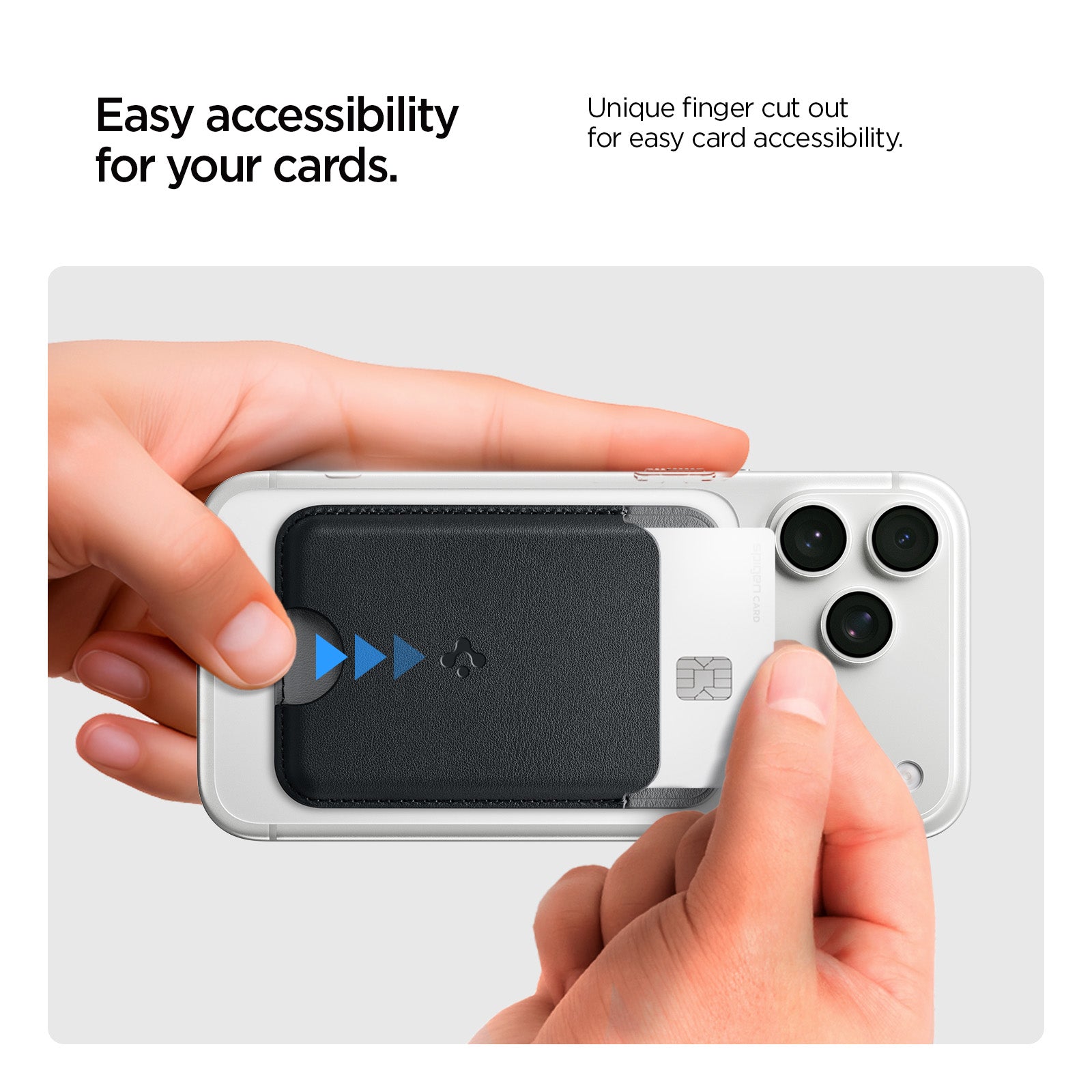 AFA06997 -  MagSafe Card Holder Nano Pop (Mag Fit) in Black Sesame