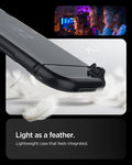 ACS09311 - Nintendo Switch 2 Case Air Fit in Crystal Clear showing the light as a feather. Lightweight case that feels integrated