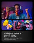 ACS09311 - Nintendo Switch 2 Case Air Fit in Crystal Clear showing wrapping your switch in perfect clarity. Enjoy you Switch in its original form with a minimalist design