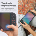 AGL09111 - Nintendo Switch 2 GLAS.tR EZ Fit in Clear showing the true to touch responsiveness. Feels and responds the same as the original screen