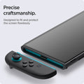 AGL09111 - Nintendo Switch 2 GLAS.tR EZ Fit in Clear showing the precise craftsmanship. Designed to fit and protect the screen flawlessly