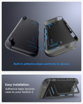 ACS10206 - Nintendo Switch 2 Case Nano Pop in Black Sesame built in adhesive aligns perfectly to device. Easy installation. adhesive tape secures case to your switch 2.