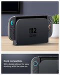 ACS10206 - Nintendo Switch 2 Case Nano Pop in Black Sesame dock compatible. Slim design allows for easy docking with the case on.