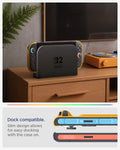 ACS10205 - Nintendo Switch 2 Case Nano Pop in Blueberry Navy showing dock compatible. slim design allows for easy docking with the case on