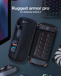 AGP09475 - Nintendo Switch 2 Rugged Armor Pro Pouch in Black showing the rugged armor pro for Nintendo Switch 2