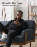 ACS11285 - Pixel 10a Liquid Air in Matte Black showing go with the flow. protection without the bulk