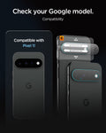 AGL11479 - Pixel 11 Optik EZ Fit Lens Protector lens protector and alignment tray shown compatible with Pixel 11.
