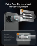 AGL11484 - Pixel 11 Pro  Optik EZ Fit Lens Protector alignment tray supports dust removal and precise guided lens protector application.