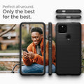 ACS02907 - Pixel 5a Case Liquid Air in matte black perfect all around. only the best for the best.