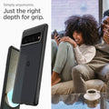 ACS03458 - Pixel 6 Pro Case Ultra Hybrid in matte black  simply ergonomic just the right depth for grip.